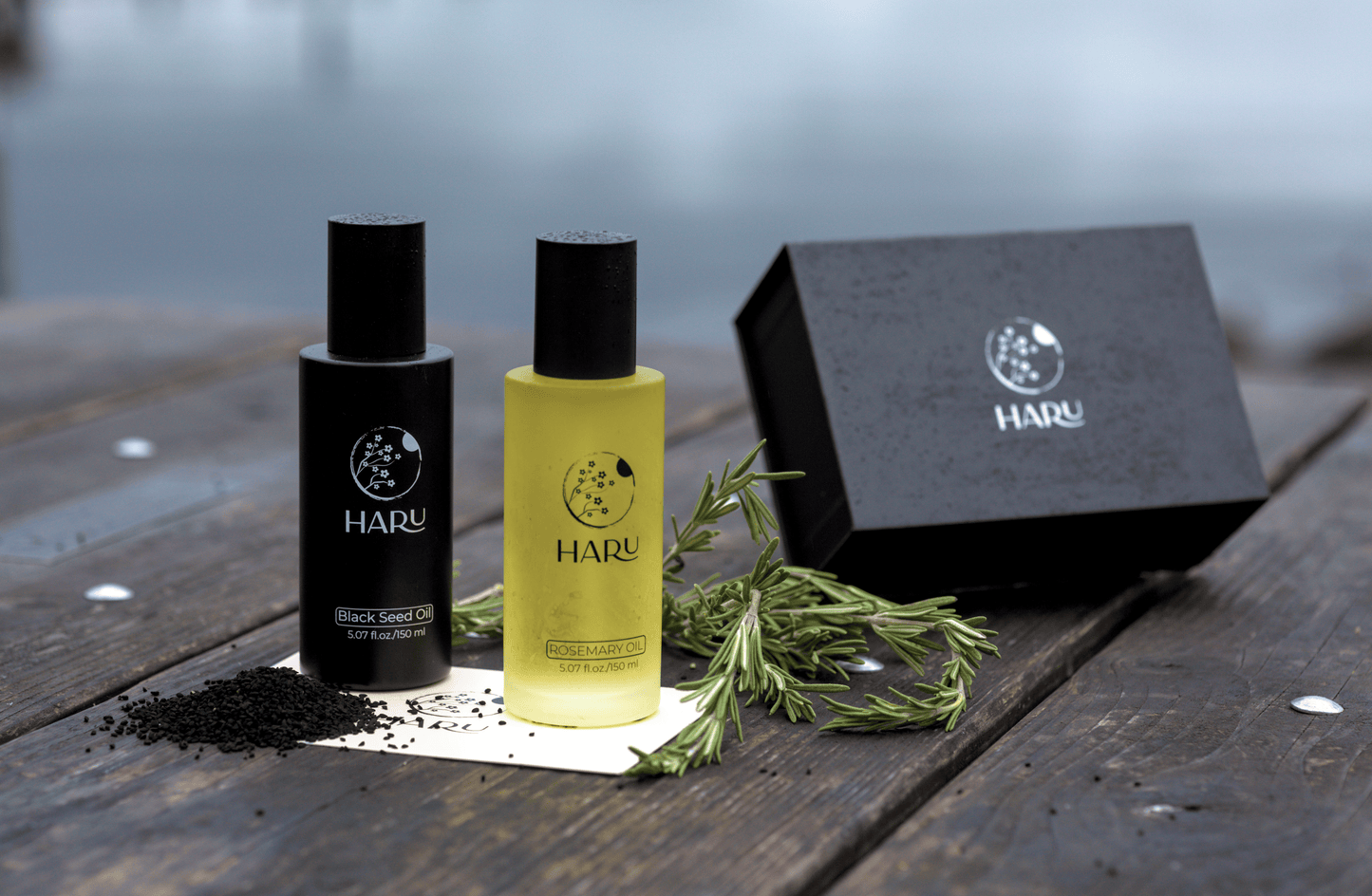 Haru Black seed hair oil