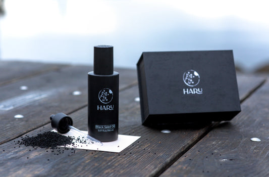Haru Black seed hair oil