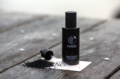 Haru Black seed hair oil